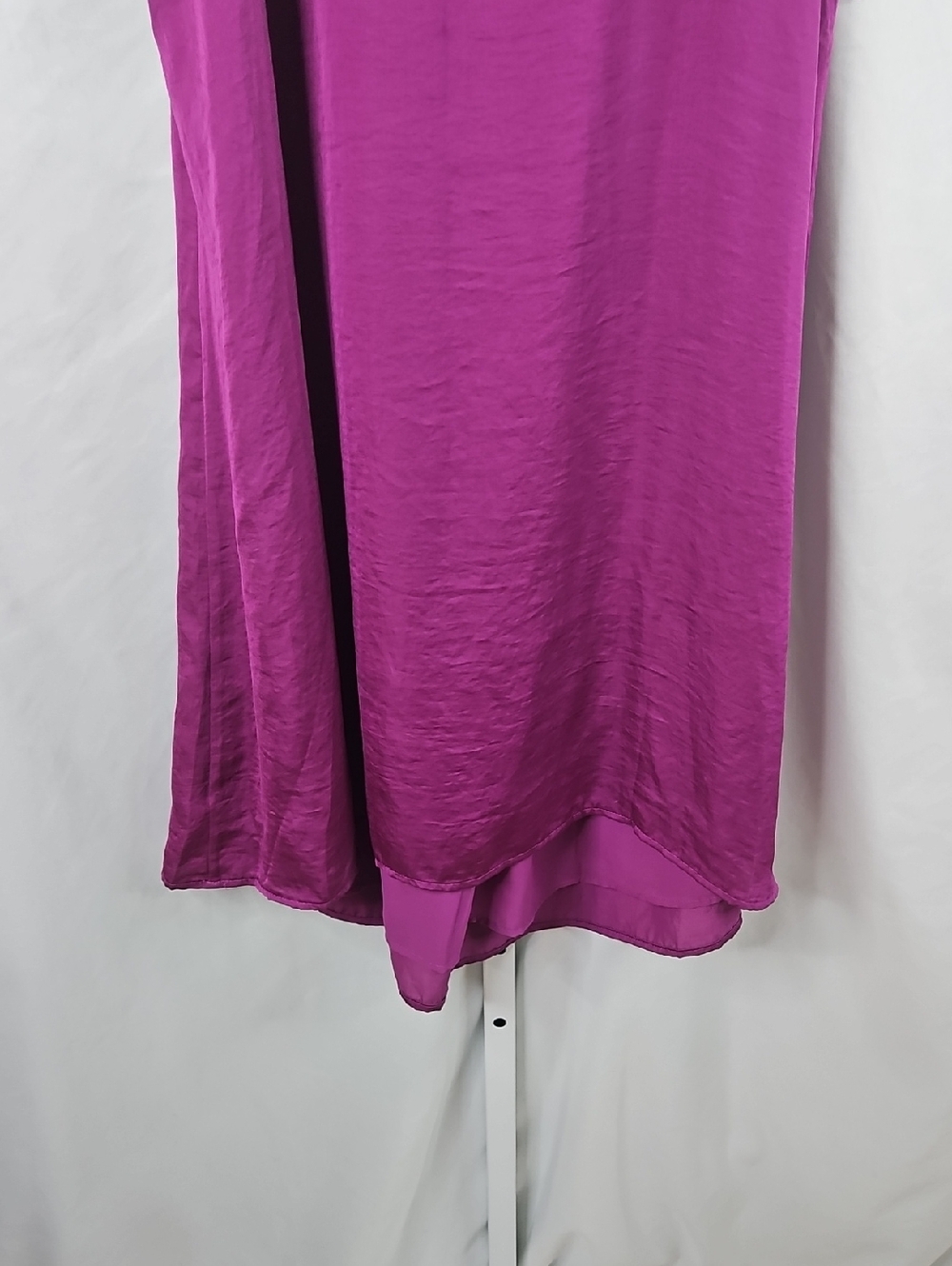 Lane Bryant Magenta Pleated Midi Dress - Picture 6 of 8